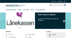 Desktop Screenshot of nannestad.vgs.no